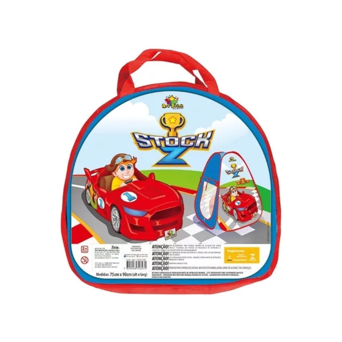 Barraca Retrátil Infantil para Menino Carro Corrida Stock Z Dobrável C/ Bolsa - 4