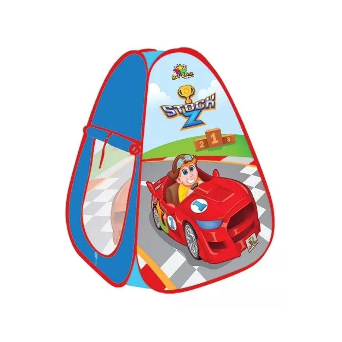 Barraca Retrátil Infantil para Menino Carro Corrida Stock Z Dobrável C/ Bolsa