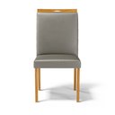 Ver imagem 3 de Cadeira Agnes Madeira Maciça Estofada para Mesa de Jantar Veludo Chumbo 109