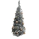 Ver imagem 2 de Arvore Cone Nevada com Led Usb Verde Branco 120cm Grillo