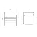 Ver imagem 4 de Poltrona Dallas em Linho Columbia Verde Militar - Home Mobily