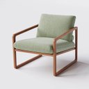 Ver imagem 1 de Poltrona Dallas em Linho Columbia Verde Militar - Home Mobily