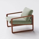 Ver imagem 7 de Poltrona Dallas em Linho Columbia Verde Militar - Home Mobily