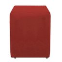 Ver imagem 1 de Puff Puf Suede Vermelho Decorativo Quadrado Super