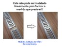Ver imagem 3 de Grelha Pluvial Elite 10x50 com Suporte e Tela Anti Insetos - Alumínio Escovado - Znubi Grelhas & Cia