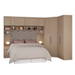 Guarda-Roupa Conjugado Casal 8 Portas com Nicho Móveis Castro - 3