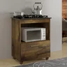 Balcão para Cooktop 1 Porta 1 Nicho Salvia Yescasa - 3