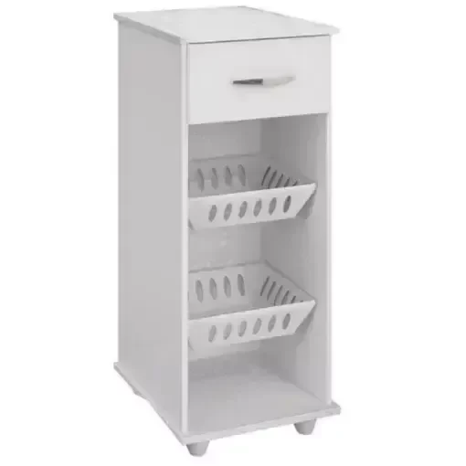 Ver imagem 2 de Armário de Cozinha 301 Fruteira Balcão 1 Gaveta 2 Cestos Branco