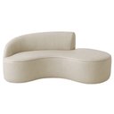 Ver imagem 5 de Sofá Curvo 3 Lugares 180cm Eron Braço Dir. Corano Off White - Nexta Casa