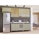 Ver imagem 1 de Cozinha Modulada Compacta 5 Peças com Tampo Linea Luciane Móveis
