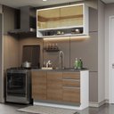 Ver imagem 1 de Armário de Cozinha Compacta 120cm Branco/Rustic Glamy Madesa 02