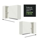 Ver imagem 6 de Armário de Cozinha Aéreo de Canto 100% MDF com Adega Branco Smart Madesa