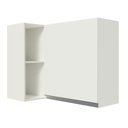 Ver imagem 1 de Armário de Cozinha Aéreo de Canto 100% MDF com Adega Branco Smart Madesa