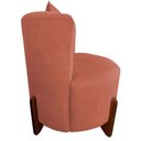 Ver imagem 3 de Kit Namoradeira + 2 Poltronas Decorativa Luna Veludo Terracota