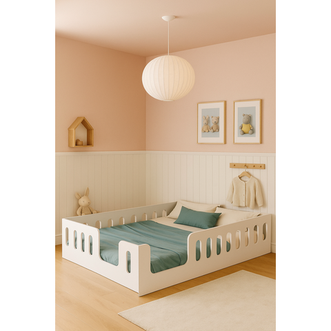 Cama Casal Montessoriana Penelope Branca