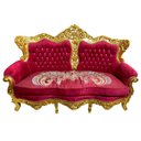 Ver imagem 4 de Jogo de Sofá com Poltrona Vermelho Ideal para Sala e Hall de Entrada 121x190x70cm 115x87x59cm