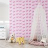 Papel de Parede Baby Temático Barbie Logotipo - 1,50x0,50m - 2