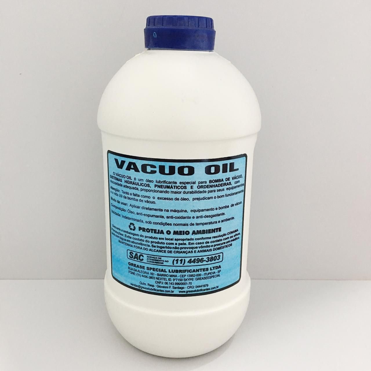 Óleo Lubrificante Para Bomba De Vácuo Refrigeração 1 Litro - Vácuo Oil Grease - 2