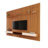 Painel Ripado com Rack Suspenso Tv até 75 Polegadas 2.2 Nature Off White Veridian Shop Jm - 2