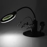 Lupa Suporte com Garra Solda 2 Lentes 16 Leds Aumenta a Visao Soldagem Reparo Conserto Placa Eletrod - 7