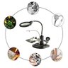 Lupa Suporte com Garra Solda 2 Lentes 16 Leds Aumenta a Visao Soldagem Reparo Conserto Placa Eletrod - 9