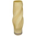 Ver imagem 1 de Vaso Decorativo de Vidro Creme 29x13x13cm Enfeite Sala Mesa Estante Aparador