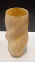 Ver imagem 2 de Vaso Decorativo de Vidro Creme 29x13x13cm Enfeite Sala Mesa Estante Aparador