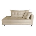 Ver imagem 1 de Recamier Charmy 1,60m Suede Bege - Dominic Decor