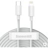Kit Baseus 2 Cabos Usb-c Lightning para Iphone 1,5 Metros Rápido Branco Pd 20w Cabo Lightning - 1