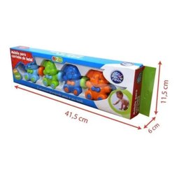 MÓBILE PARA CARRINHO DE BEBÊ PAIS E FILHOS - AZUL COLORIDO - 3