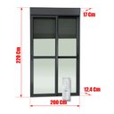Ver imagem 4 de Porta Cor.Integ.Mot.Cont.Rem 2F.Mov.220x200 Elite c/Fecho Aut.V.Lis.Preto Brimak
