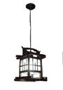 Ver imagem 1 de Lustre de Teto Luminária Oriental Japonês Rustico Madeira Artesanal Sala Quarto Hotel Pousada