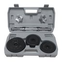 Ver imagem 3 de Maleta Dumbbell Athletic com 8kg em Anilhas Kit Halter Ajustável com Barra Cromada
