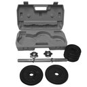 Ver imagem 7 de Maleta Dumbbell Athletic com 8kg em Anilhas Kit Halter Ajustável com Barra Cromada