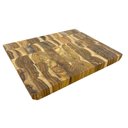 Ver imagem 1 de Tábua de Corte Profissional em Madeira Teca 32x25cm para Cozinha Gourmet