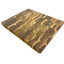 Ver imagem 3 de Tábua de Corte Profissional em Madeira Teca 32x25cm para Cozinha Gourmet