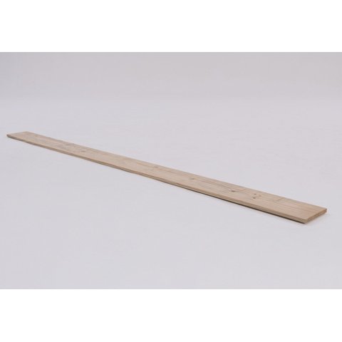 Tábua Aplainada Prateleira/artesanato de Pinus Tratado com Nós 19x1,8x290 Centímetros - Natural Únic