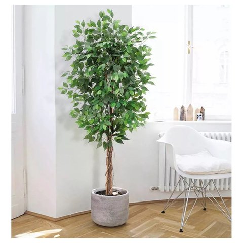 Árvore Artificial para Sala Planta Ficus Lyrata com 180cm, Planta Decorativa para Casa e Eventos.