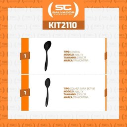 Conjunto de Concha e Colher para Servir Tramontina - 2