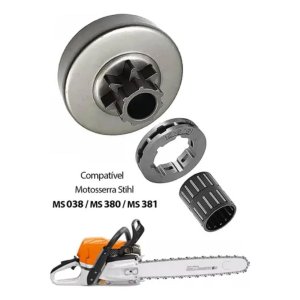 Tambor Pinhão Completo Motosserra Stihl Ms381 Ms 380 Ms 038