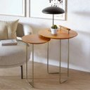 Ver imagem 1 de Mesa Lateral Dupla Side 300111 Nature