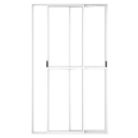 Ver imagem 2 de Porta Sacada de Aluminio Branco 2 Folhas Móveis com Trinco 2,10x1,20