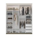 Ver imagem 4 de Guarda Roupa Casal 2 Portas de Correr C/ Espelho 100% Mdf Cor:branco