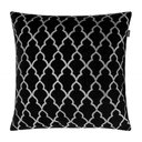 Ver imagem 4 de Kit 3 Almofadas Composê Preto e Prata Geométrico e Medalhão