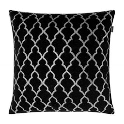 Kit 3 Almofadas Composê Preto e Prata Geométrico e Medalhão - 4 Kit 3 Almofadas Composê Preto e Prata Geométrico e Medalhão - 4