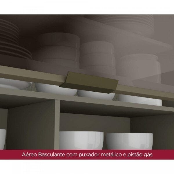 Cozinha Compacta 4 Peças 100% MDF Aurora Espresso Móveis - 6
