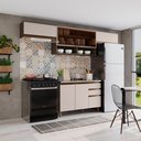 Ver imagem 1 de Cozinha Compacta 4 Peças 100% MDF Aurora Espresso Móveis