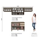 Ver imagem 4 de Cozinha Compacta 4 Peças 100% MDF Aurora Espresso Móveis