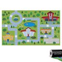 Ver imagem 2 de Tapete Pista de Carrinhos Infantil Ilustrado Criança Lona Arte na Arte Amarelinha em Lona