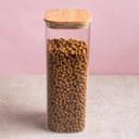 Ver imagem 4 de Jogo 5 Potes Herméticos de Vidro 1,9L Borea Oikos 25cm Tampa de Bambu Cozinha
